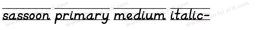 sassoon primary medium italic字体转换